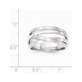 thumbnail image 2 of Sterling Silver Brushed Ring - Size 8, 2 of 2