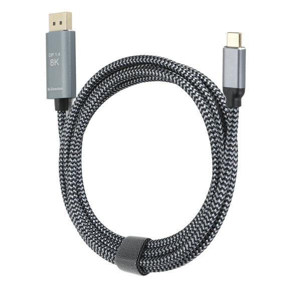 TYPE C To Displayport Adapter, USB C To Displayport Cable 24K Gold Plated Connector Plug And Play For For Desktop