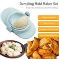 thumbnail image 1 of 7PCS Dumpling Maker Empanadas Press Mold,Empanada Maker Set in 3 Different Sizes with Round Dough Cutter&Stuffing Spoon Chinese Dumpling Pie Empanadas Press Mold Kitchen Accessories, 1 of 8