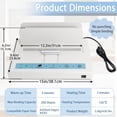 thumbnail image 2 of Thermal Binding Machine 500 Sheets Capacity Book Binding Material 110V Binding Machine A3(Short Edge)/A4/A5 Document Heat Binder（White), 2 of 5