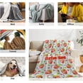 thumbnail image 7 of Yibo Lover Dessert Food Gifts for Kids Girl Women Blanket Flannel Soft and Comfortable Anti-static Bed Sofa Blanket, 7 of 7