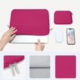 thumbnail image 4 of Funda para Laptop MOSISO 13.3" de Neopreno con Bolsillo Pequeño Rojo Rosa, 4 of 6