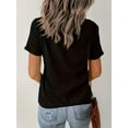 thumbnail image 3 of Women'S St. Patrick'S Day Casual Crew Neck T-Shirt, 95% Polyester 5% Elastane Knit Fabric, 180g/m², Camisetas de verano para mujer, manga corta, cuello redondo, casual, lindo, con gráficos, camisetas, 3 of 7