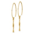 thumbnail image 6 of 14K Yellow Gold Twist Bar Dangle Earrings, 6 of 7
