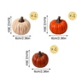thumbnail image 2 of Blue Pumpkin Fall Decor, 12 Pieces 2.5 Inch Halloween Pumpkins with Wood-Look Stems, Pastel Halloween Decor for Farmhouse Mantel Decor, Thanksgiving Decorations, Fall, 2 of 8