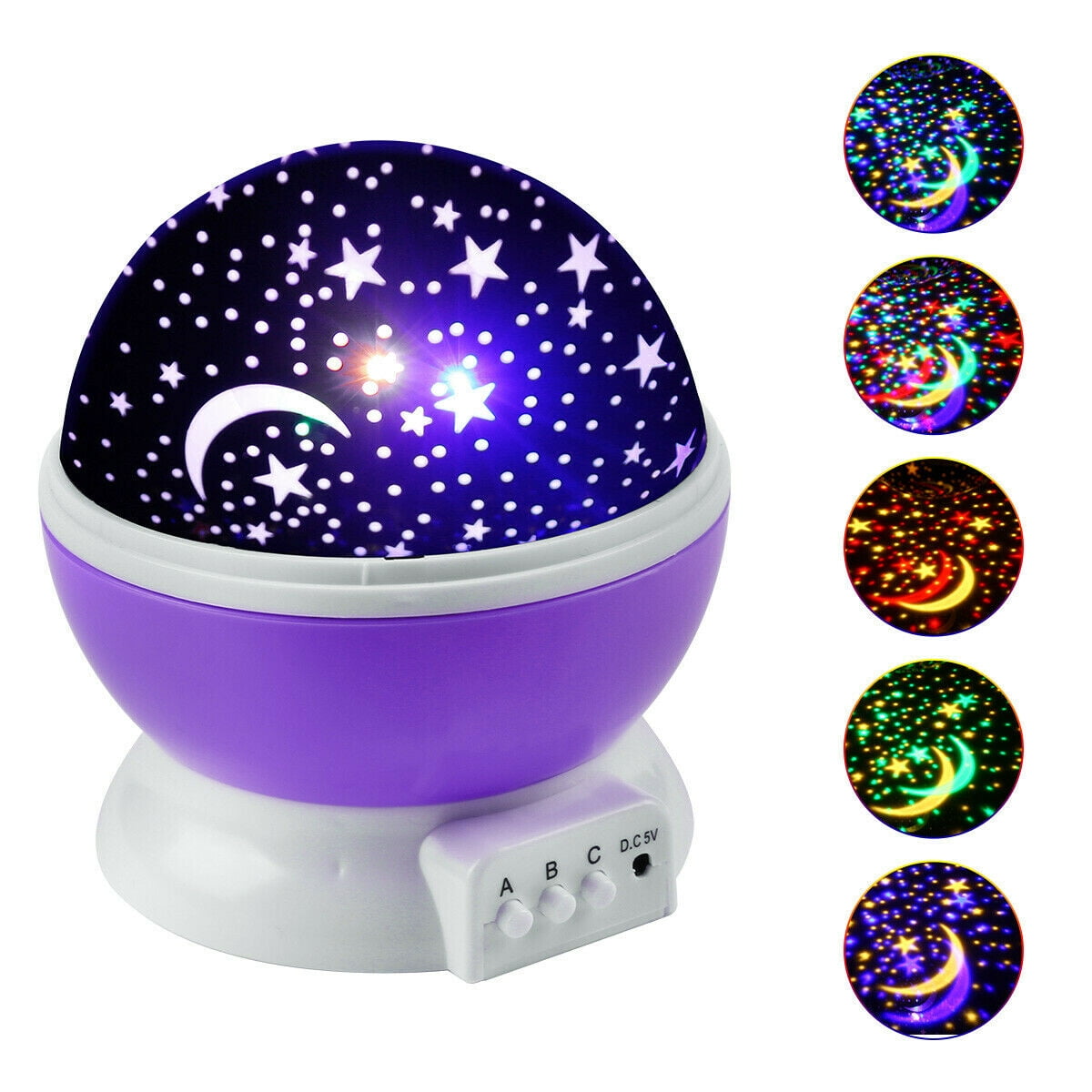 Star Sky Projection Licht USB LED Galaxy Projektor Starry Lampe 360° Rotation