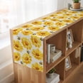 thumbnail image 6 of Table Runners 72 Inches Long Dress Scarves, Golden Chrysanthemum Farmhouse Kitchen/Dining Table Runner, Coffee Tablerunners, Farmhouse Bees Floral Burlap 14x72 Inch, 6 of 9