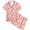 Pink, variant on HNMKIU Girls Fruit Print Pajama Set Short Sleeve Loose Fit Homewear Nightwear For Toddler Kids Comfortable Machine Washable Casual Outfits Black,10-11 Years