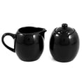 thumbnail image 2 of Black Ceramic Two Piece Creamer & Sugar Service Set, 2 of 3