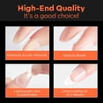 thumbnail image 4 of modelones Medium Square Nail Tips, Pre-shaped Soft Gel Tips Fake Nails False Acrylic Clear Full Cover Press on Extension Kit Gel Manicure DIY at Home 216PCS 12Sizes, 4 of 9
