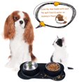 thumbnail image 5 of Cuencos Para Perros De Lujo Para Mascotas, Cuenco De Acero Inoxidable Para Perros Sin Derrames, Alfombrilla De Silicona Antideslizante, Juego De Cuencos De Agua Y Comida Para Perros De 24/48 Oz, Cuenc, 5 of 5