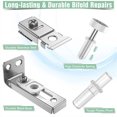 thumbnail image 3 of Kit Hardware Puerta Granero Deslizante La Del Armario 2 PPC El Reparación Pueblo Incluye Soporte Superior E Inferior Con Las Guías 7/8 para Plegable, 3 of 9