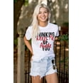 thumbnail image 3 of Thinking of You Keep Me Awake Romance Women's Plus Size Graphic Tee Brisco Brands 2X, 3 of 5