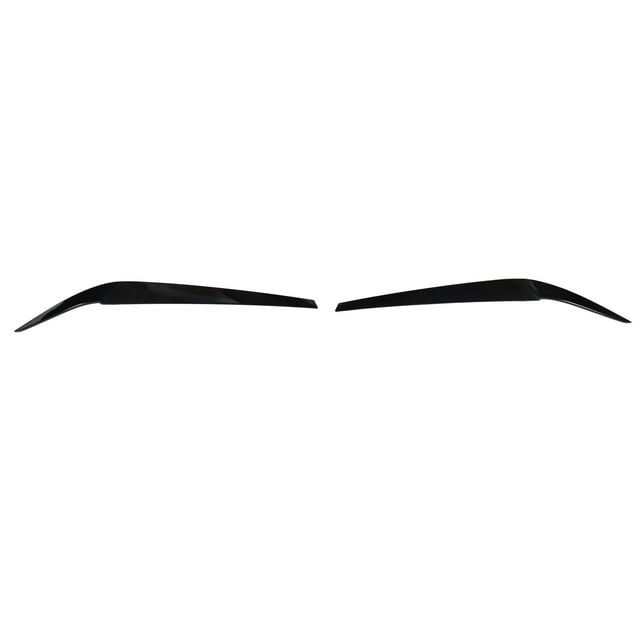 Head Light Eyebrow, UV Resistance Left Right Antiaging Headlamp Trim Simple Installation Protective For Car Glossy Black