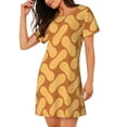 thumbnail image 2 of Easygdp Peanuts6 Camisón de manga corta para mujer, informal, estampado, 2 of 6