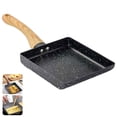 thumbnail image 2 of Bewildely Olla a fuego lento Maifan Stone Pan Antiadherente Grueso Huevo Hervido Molde Resistente al Calor Cuadrado Pequeño Sartén con Mango de Electrodomésticos Bewildely HA018905-00, 2 of 6