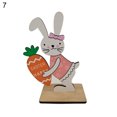thumbnail image 2 of Cheers Natural Rabbit Figurine Cartoon Density Board Creative Easter Bunny Centerpiece Party Supplies, 2 of 2