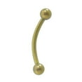 thumbnail image 3 of Titanium Curved Barbell Eyebrow Ring 16 Gauge With Ball, 3 of 9