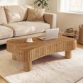thumbnail image 3 of Hassch Lift Top Coffee Table with Storage, 42 Inch Center Table for Living Room, Light Brown, 3 of 7
