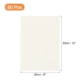 thumbnail image 2 of Uxcell 50 Hojas 7.87" x 11.81" Papel Adhesivo de Color Imprimible 250gsm Blanco Brillante, 2 of 6