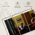 thumbnail image 6 of Elephant Stock Room In New York Wall Art - Horizontal Multi Panel Canvas - Living Room Wall Decor - People Multi Panel - Yellow And Black Decor By Edward Hopper - 74" x 48", 6 of 8