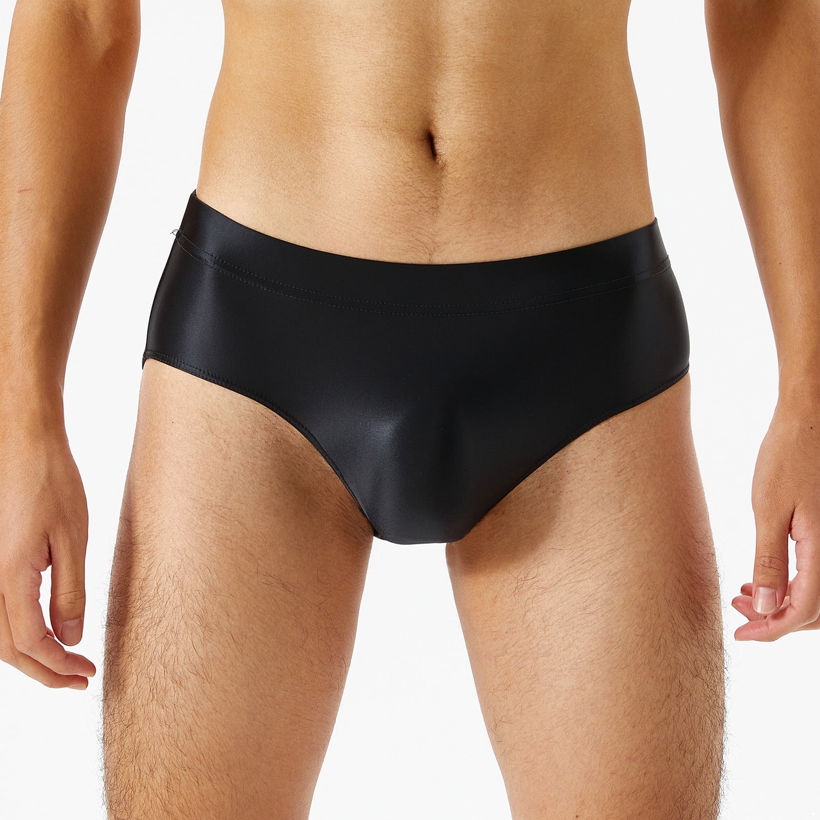 Men Shiny Glossy Briefs Sexy Underwear Summer Swimwear Seamless Low Rise  Panties - La Paz County Sheriff's Office Dedicated to Service