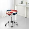 thumbnail image 7 of Picia American Flag Map Pattern Round Stool Covers Comfy Seat Covers Stretch Removable Washable Chair Slipcover Round Bar Chair Cushion Cover-12 inch, 7 of 7
