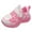 Pink, variant on REDARER Girls' Star-Pattern Sneakers - Breathable Hook & Loop Casual Shoes, Non- Comfort for Everyday Active Wear,Color:Pink,Size:13