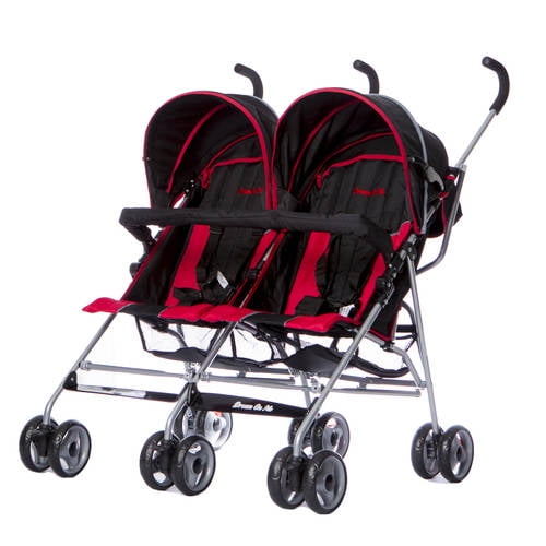 Photo 1 of Dream On Me Twin Stroller, Red
