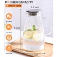 thumbnail image 3 of Jarra de vidrio Potdoctor de 2 litros con tapa, mango y pico, 68 oz, 3 of 6