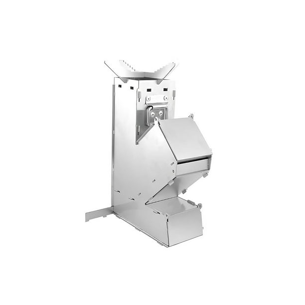 Soidarity Estufa de acero inoxidable, horno sólido dividido, ranura Trapezoidal, estufas, pantalla de filtro, cubierta abierta, puerta, hogar, Kits de desorden para acampar Medio