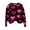 #326-Hot Pink, variant on Craaazy Women's Valentines Sweatshirt Casual Round Neck Love Printed Loose Long-Sleeved Tops Gifts