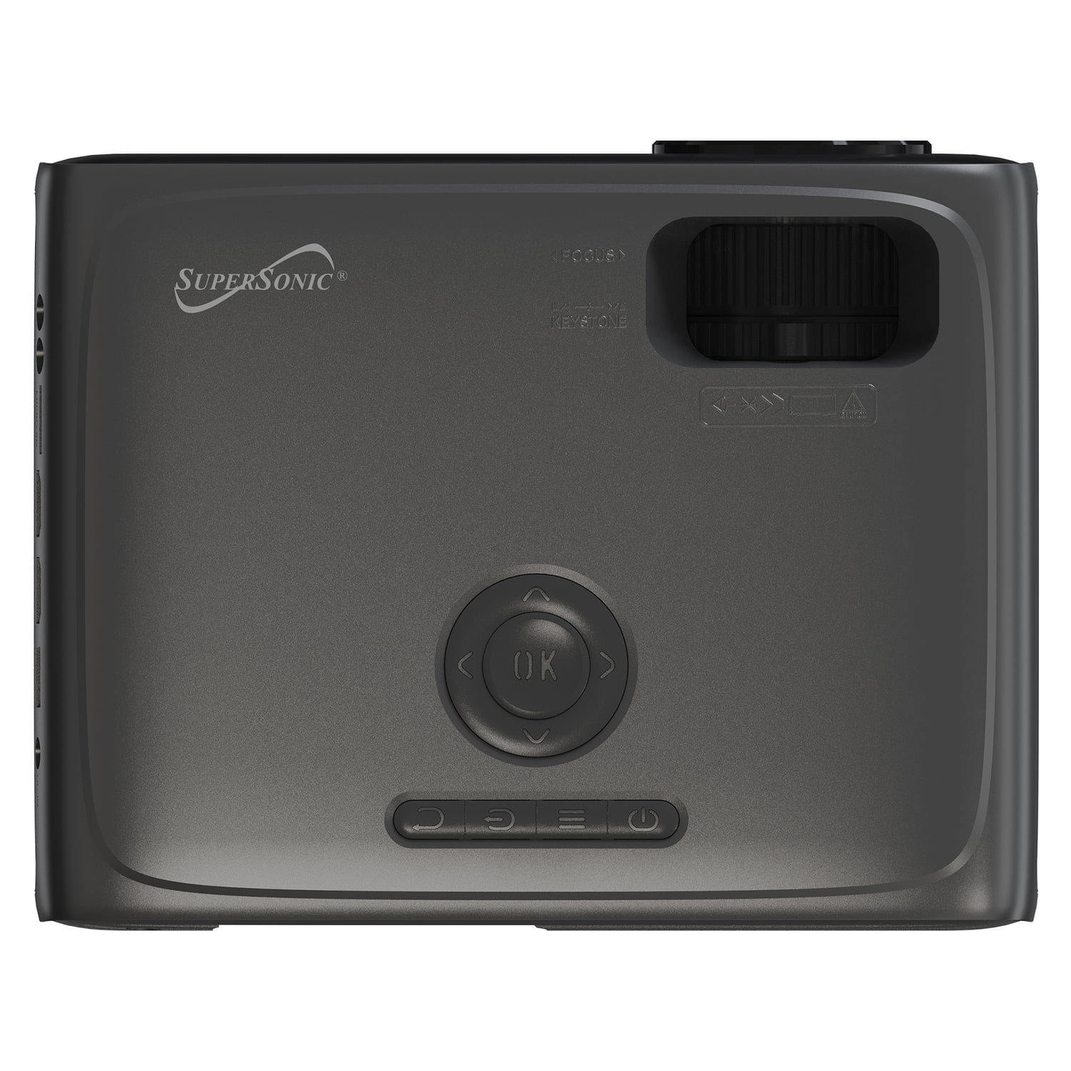 Supersonic 1080p 300-ANSI-Lumen Compact LED Projector with Bluetooth and Remote