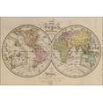 thumbnail image 1 of 24"x36" Gallery Poster, map of the world 1844, 1 of 1
