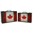 thumbnail image 1 of Lot de 2 Étuis en Cuir Rouge/blanc Drapeau Canadien, 1 of 1
