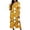 Yellow, variant on SELONE Plus Size Nightgowns for Women Long Long Sleeve Sleepshirt Ghost Pumpkin Sleep Dress Halloween House Dress