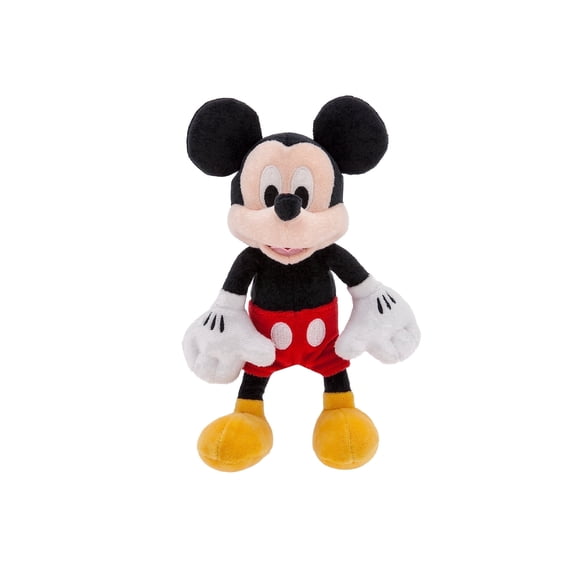 Disney Store Official Mini Bean Bag Plushies – Mickey Mouse – Cute Stuffed Animal with Detailed Sculpting, Embroidered Features, & Bean Bag Bottom - Plush Toys for Kids