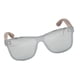 thumbnail image 4 of Gafas de sol uv400 gafas de sol flexibles, duraderas, de moda sin límites para la protección solar, la pesca, los deportes al aire libre, la conducción de bicicletas blancas y plateadas, 4 of 10