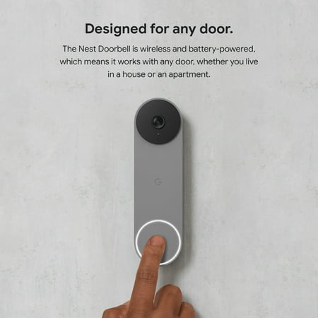 Google Nest Doorbell (Battery) - Wireless Video Camera, Ash - Image 3