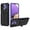 Purple, variant on Heavy Duty Case for Samsung Galaxy A33 5G Rugged PC Armor Credit Card Slot Holder Kickstand Bracket Cover, Military Grade Dual-Layers Shockproof Anti-Scratches Lens Protection Case,Purple