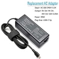 thumbnail image 1 of Adaptador de cargador USB C tipo C de 45 W para Acer Chromebook Spin 1, 1 of 2