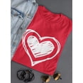 thumbnail image 3 of White Heart T-Shirt Women -GoatDeals Designs, Female x-Large, 3 of 4