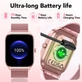 thumbnail image 5 of Refurbished IKT Smart Watch, 1.85-Inch HD Touch Screen, Bluetooth Calling, 120+ Sports Modes, IP68 Waterproof, Rose, P125, 5 of 5