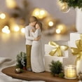 thumbnail image 4 of Hand-Painted Couple Figurine - Romantic Anniversary Gift for Wedding, Valentine's Day, Christmas, Home Decor, 4 of 8