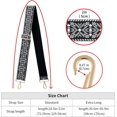 thumbnail image 3 of LAICAIW Grand Bandoulière, Sangle de Sac à Main Réglable Style Guitare avec Boucle Dorée Remplacement Tissé pour Sacs à Main (5CM) Bohemia8), 3 of 4