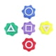 thumbnail image 4 of Juego Tradicional Gonggi Jack Stone Pebbles Set Gifts para Fanáticos (5 Dados), 4 of 8