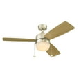 thumbnail image 2 of Honeywell Barcadero 44" Champagne Ceiling Fan with Light, 3 Blades, Pull Chains & Reverse Airflow, 2 of 9