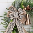 thumbnail image 4 of Suncoda Christmas Wreath, Christmas Pinecone Pines Needle Retro Bell Simulation Flower Wreath Bohemian Style Rattan Flower Wreath Door Hanging, Christmas Ornament, 4 of 4