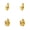 Gold, variant on Small Chunky Earrings for Women,14K Gold Plated Small Hoop Earrings Hypoallergenic Earrings Small Thick Hoops Earrings 2 pairs