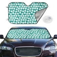 thumbnail image 2 of Haiem Green Baseball Car Windshield Sun Shade - Blocks UV Rays Sun Visor Protector, Sunshade to Keep Your Vehicle Cool, Universal Fit SUV Van Sedan-Medium, 2 of 7